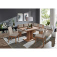 STUHL in Holz, Textil Eichefarben, Hellbraun  - Hellbraun/Eichefarben, KONVENTIONELL, Holz/Textil (47/95/60cm) - Cantus