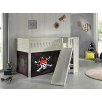 SPIELBETT Kiefer massiv 90/200 cm Weiß  - Naturfarben/Weiß, ROMANTIK / LANDHAUS, Holz (90/200cm) - Vipack