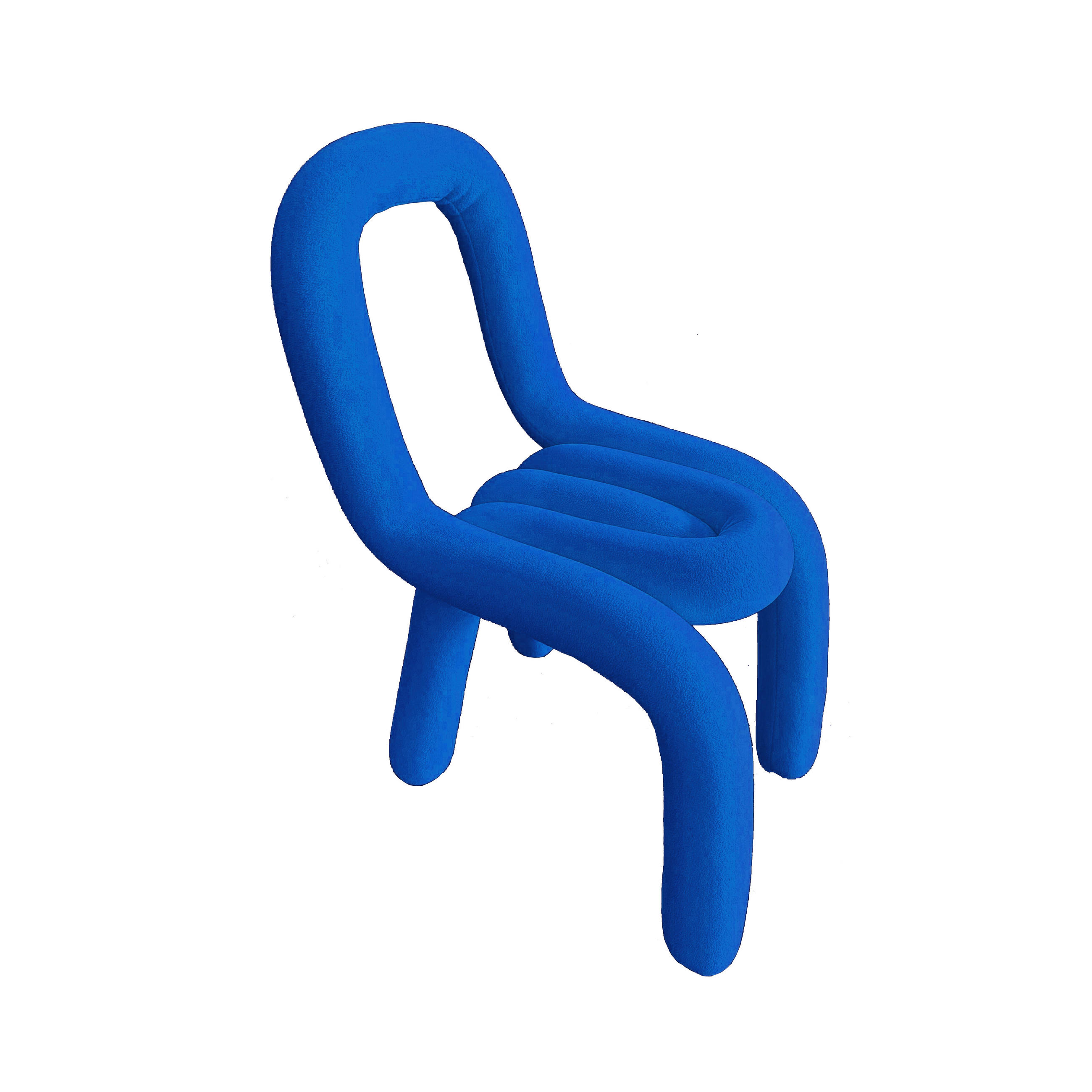 STOL, kovina, umetna masa, tekstil modra  - modra, Trend, kovina/umetna masa (36/47/74cm) - Ambia Home