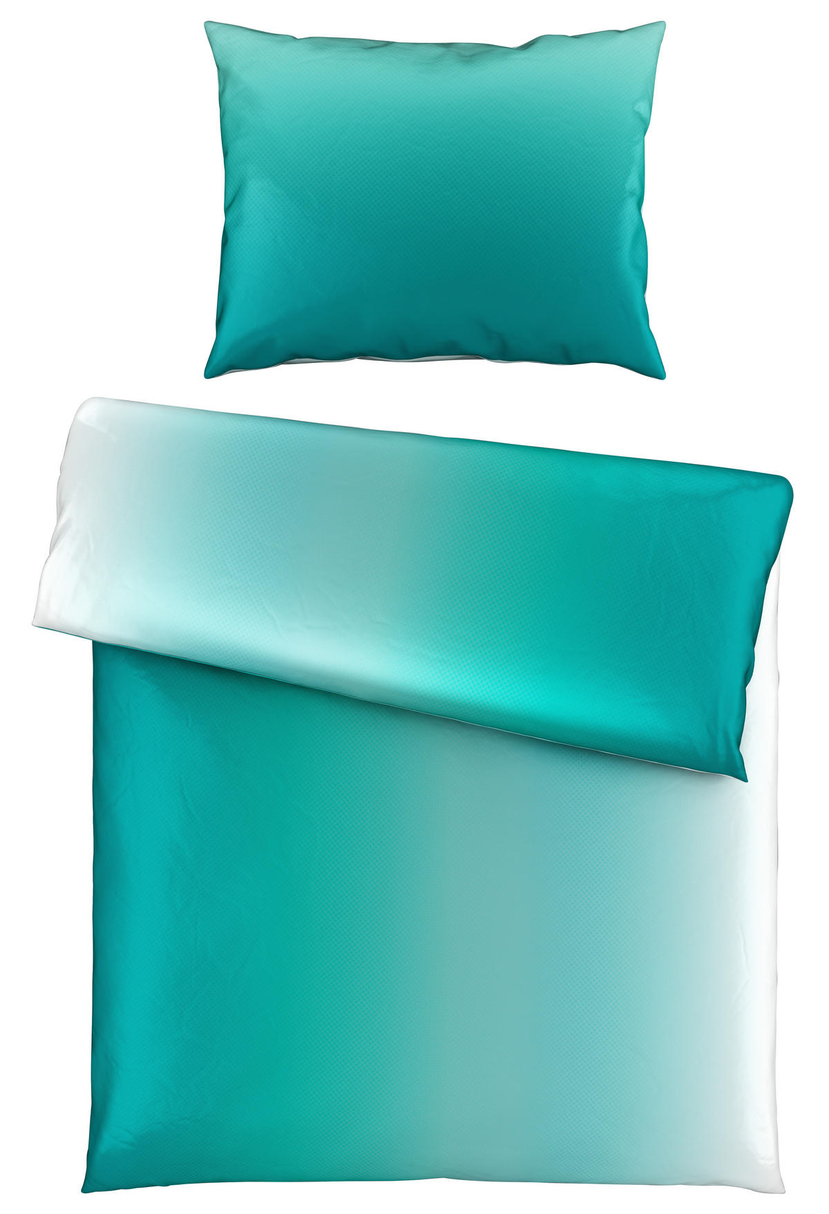 BETTWÄSCHE KALIO Satin 140/200 cm  - Türkis/Blau, KONVENTIONELL, Textil (140/200cm) - Esposa