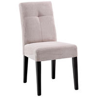 STUHL Cord Schwarz, Altrosa Buche massiv  - Schwarz/Altrosa, KONVENTIONELL, Holz/Textil (47,5/91,5/63cm) - home24