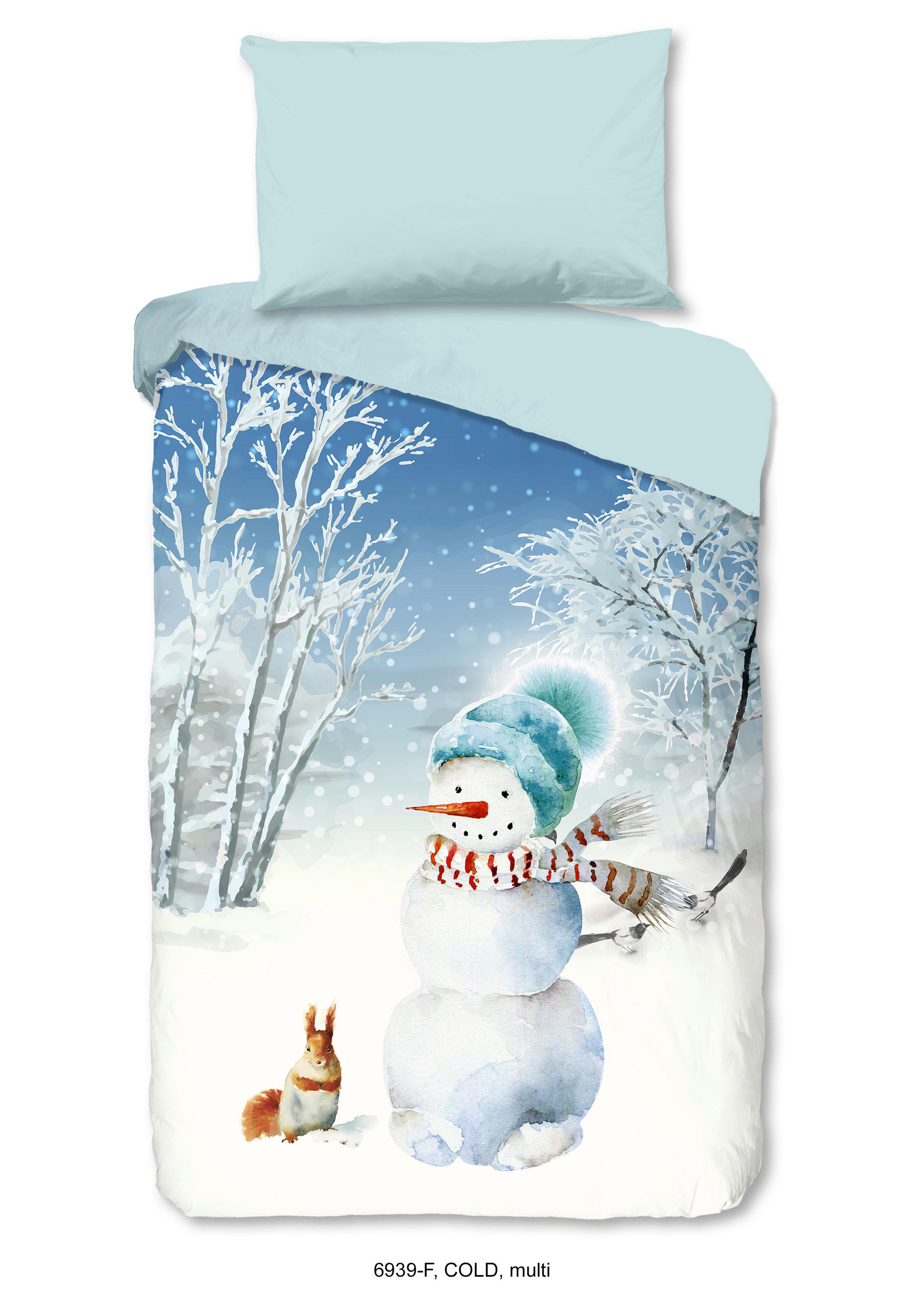 KINDERBETTWÄSCHE 140/200 cm  - Blau/Weiß, Trend, Textil (140/200cm)