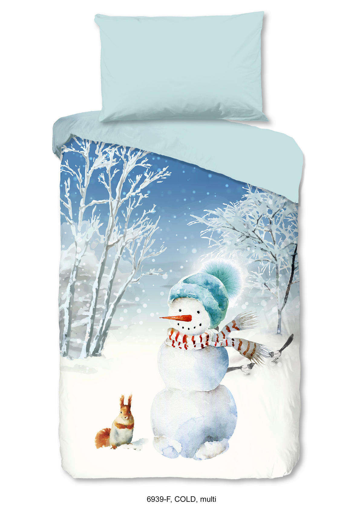 KINDERBETTWÄSCHE 140/200 cm  - Blau/Weiß, Trend, Textil (140/200cm)