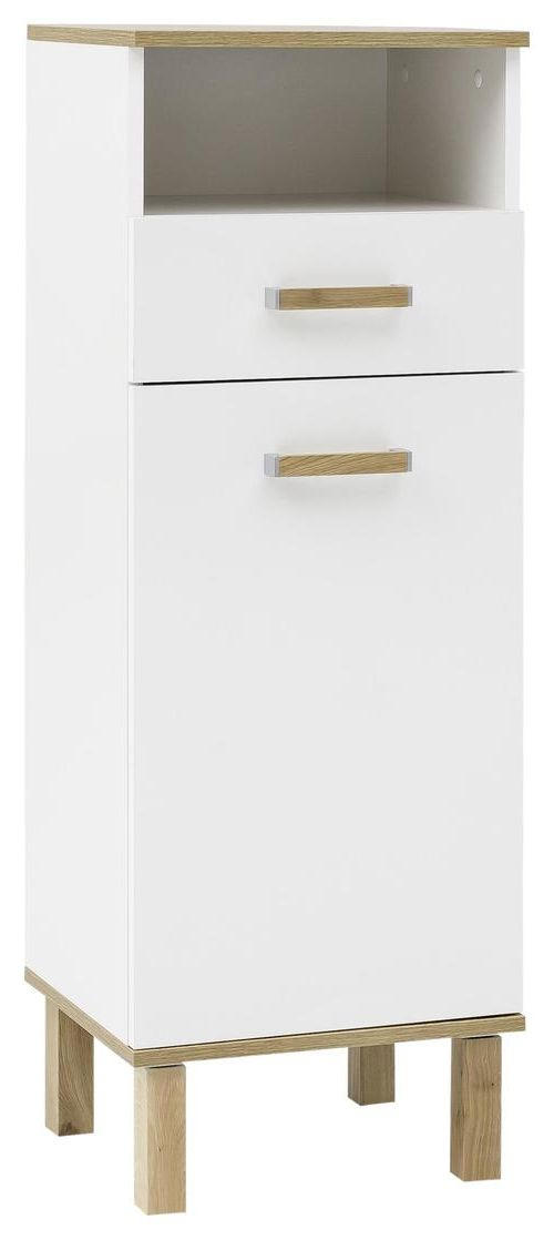 UNTERSCHRANK 40,4/114,5/35,0 cm   - Eichefarben/Weiß, MODERN, Holz/Holzwerkstoff (40,4/114,5/35,0cm) - MID.YOU