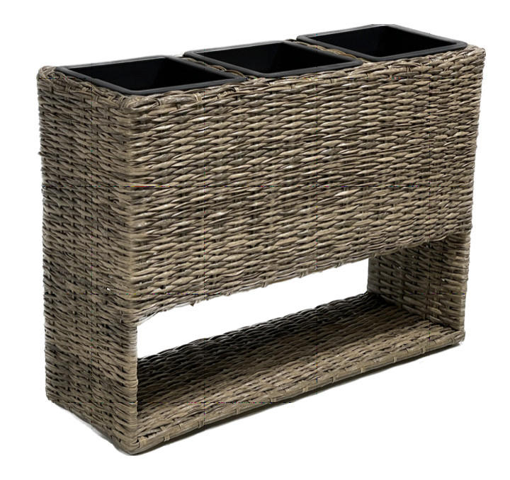 HOCHBEET 28/60/82 cm  - Schwarz, Basics, Kunststoff/Metall (28/60/82cm) - Gardenson