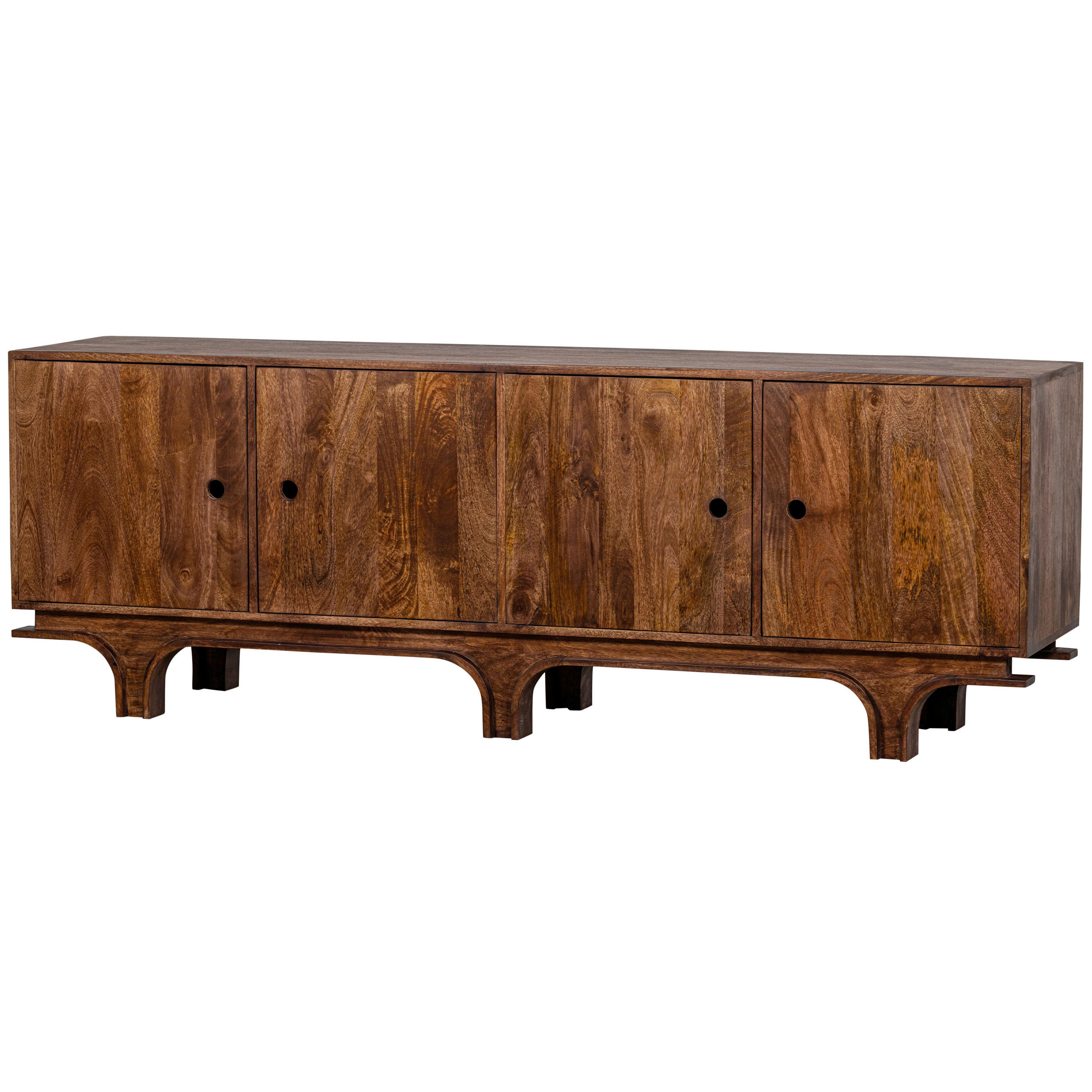 SIDEBOARD Staes  in 200/70/45 cm  - Walnussfarben, Design, Holz (200/70/45cm) - Livetastic