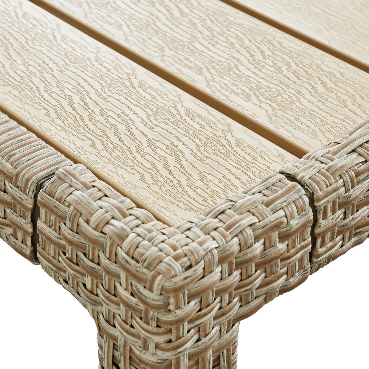 GARTENTISCHGRUPPE beschichtet Stahl  - Braun, MODERN, Kunststoff/Textil - Ambia Garden