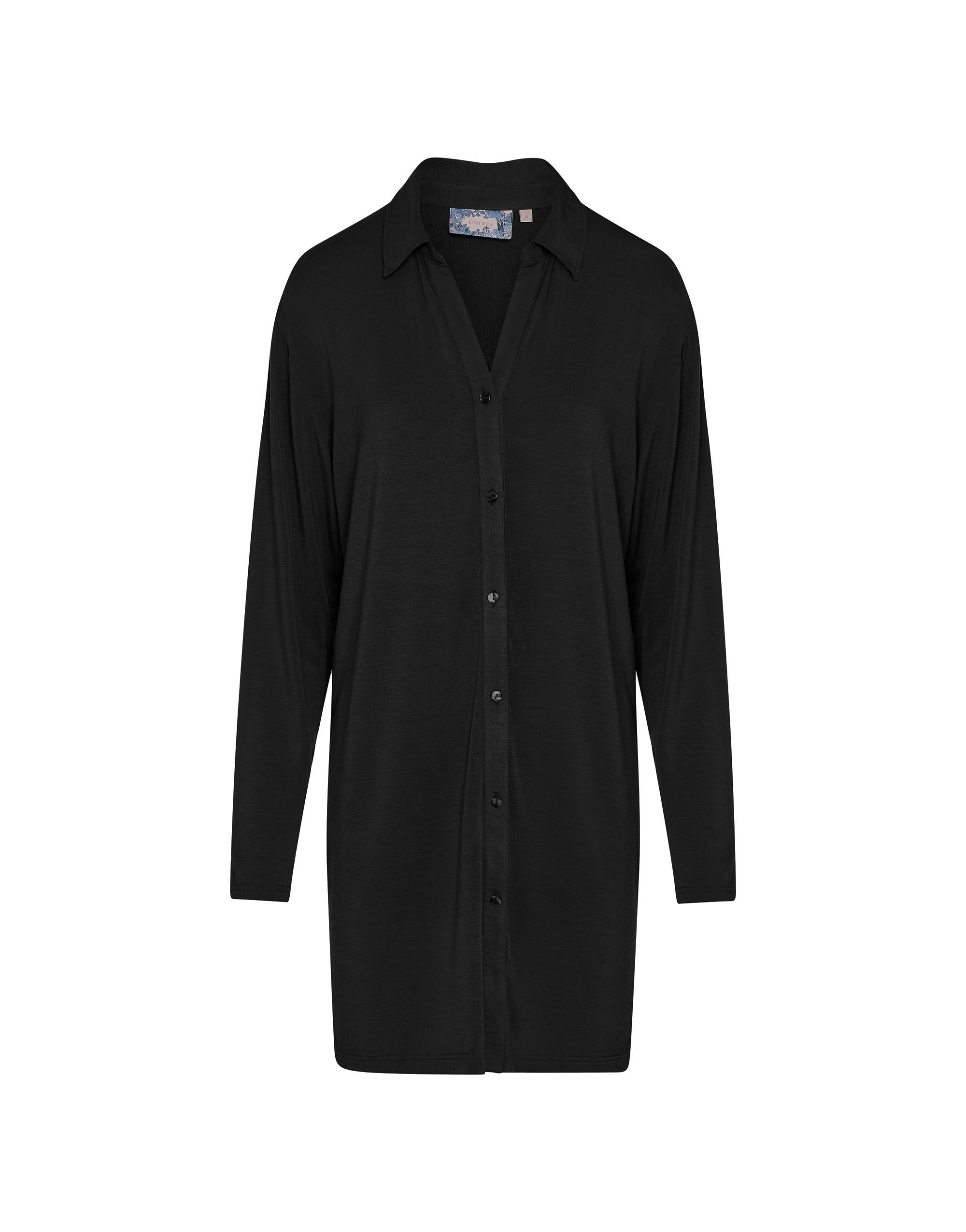 NOČNÍ KOŠILE velikost: L - černá, Basics, textil (Lnull) - Essenza