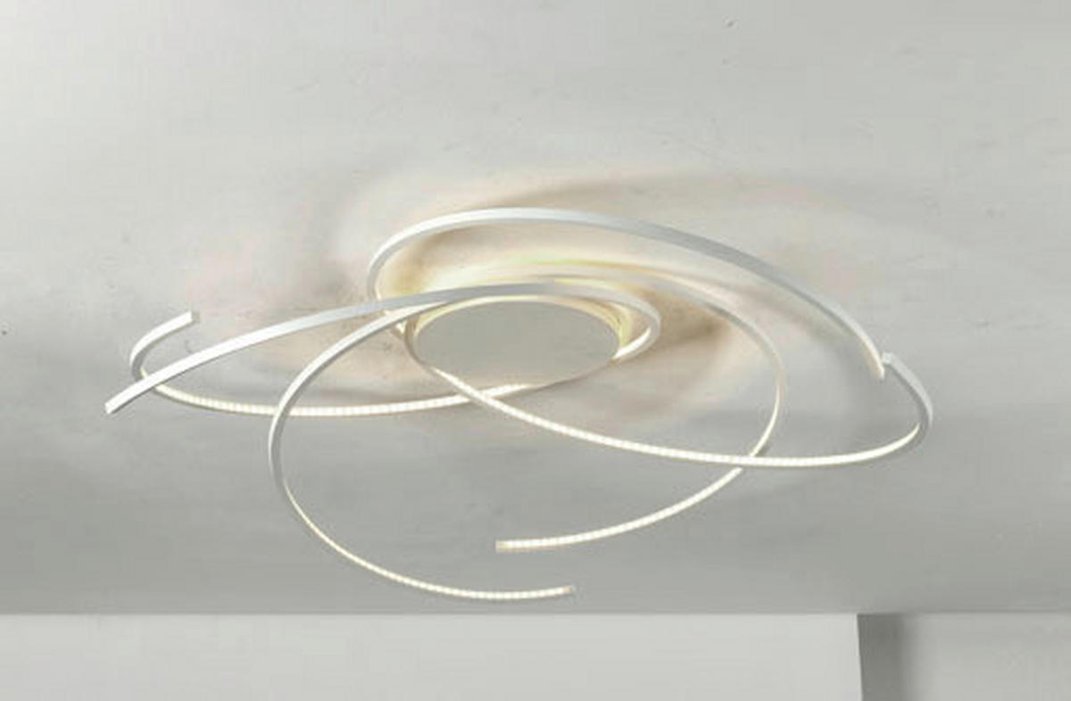 LED-DECKENLEUCHTE    100 cm  - Weiß, Design, Metall (100cm) - Escale