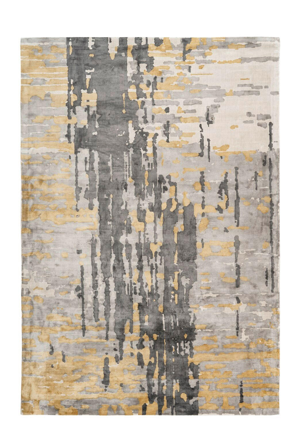 Kayoom Teppich Sinai 225 Grau / Blau / Gold Blau, Grau 120x170 cm