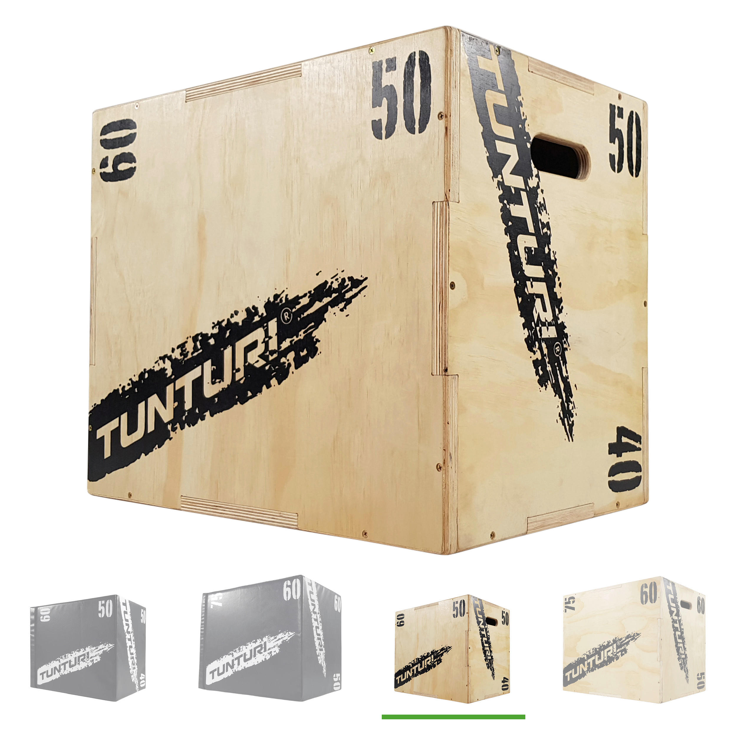 TRAININGSBOX  - Hellbraun, KONVENTIONELL, Holz (40/50/60cm)