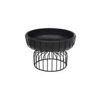 SERVIERTABLETT Metall  - Schwarz, Design, Metall (20cm) - Ambia Home
