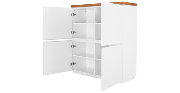 KOMMODE  in 113/123/40 cm  - Eichefarben/Weiß, MODERN, Holz/Holzwerkstoff (113/123/40cm) - Carryhome