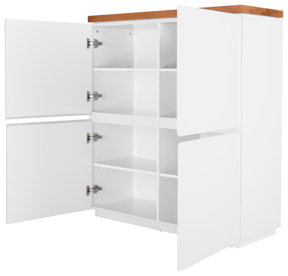KOMMODE  in 113/123/40 cm  - Eichefarben/Weiß, MODERN, Holz/Holzwerkstoff (113/123/40cm) - Carryhome