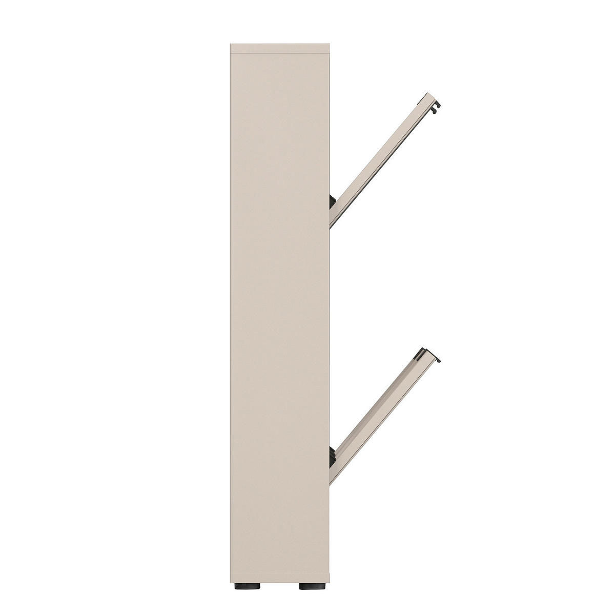 SCHUHKIPPER - Kaschmir/Schwarz, MODERN, Glas/Holzwerkstoff (60/93/17cm) - Boxxx