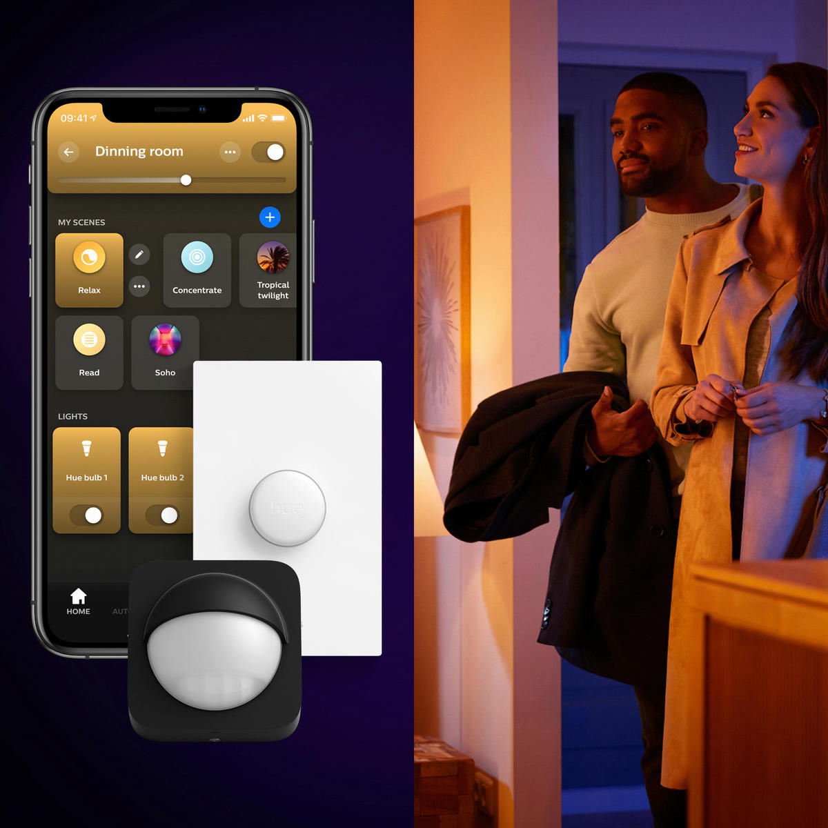 LED-DECKENLEUCHTE WACA Surimu 60/4,8/60 cm  - Weiß, Design, Metall (60/4,8/60cm) - Philips HUE