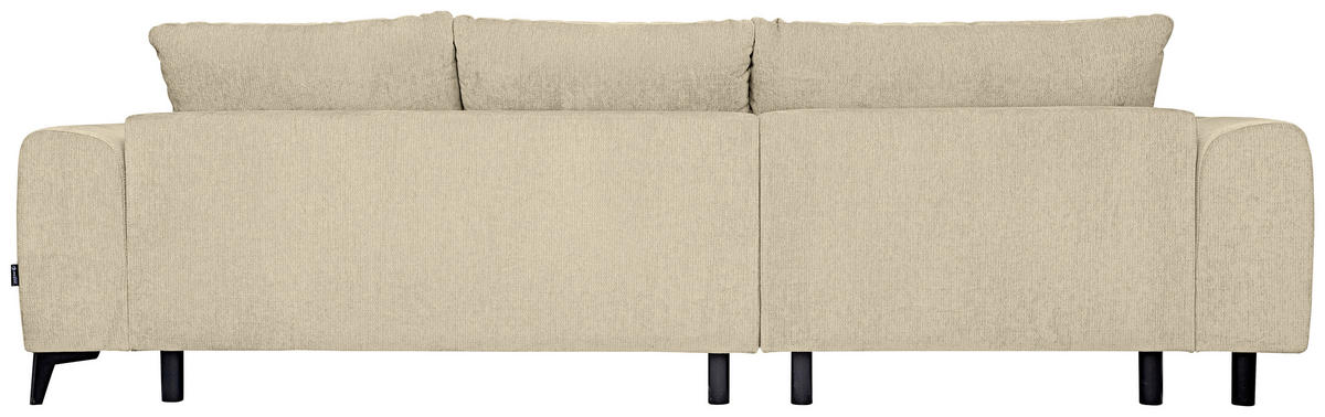 HÖRNSOFFA i chenille beige  - beige/svart, Klassisk, textil/plast (222/279cm) - MID.YOU