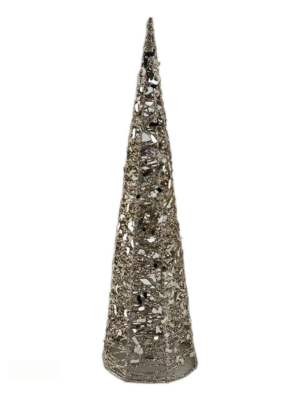 DEKOBAUM  - Champagner, LIFESTYLE, Kunststoff/Metall (13/45cm) - X-Mas
