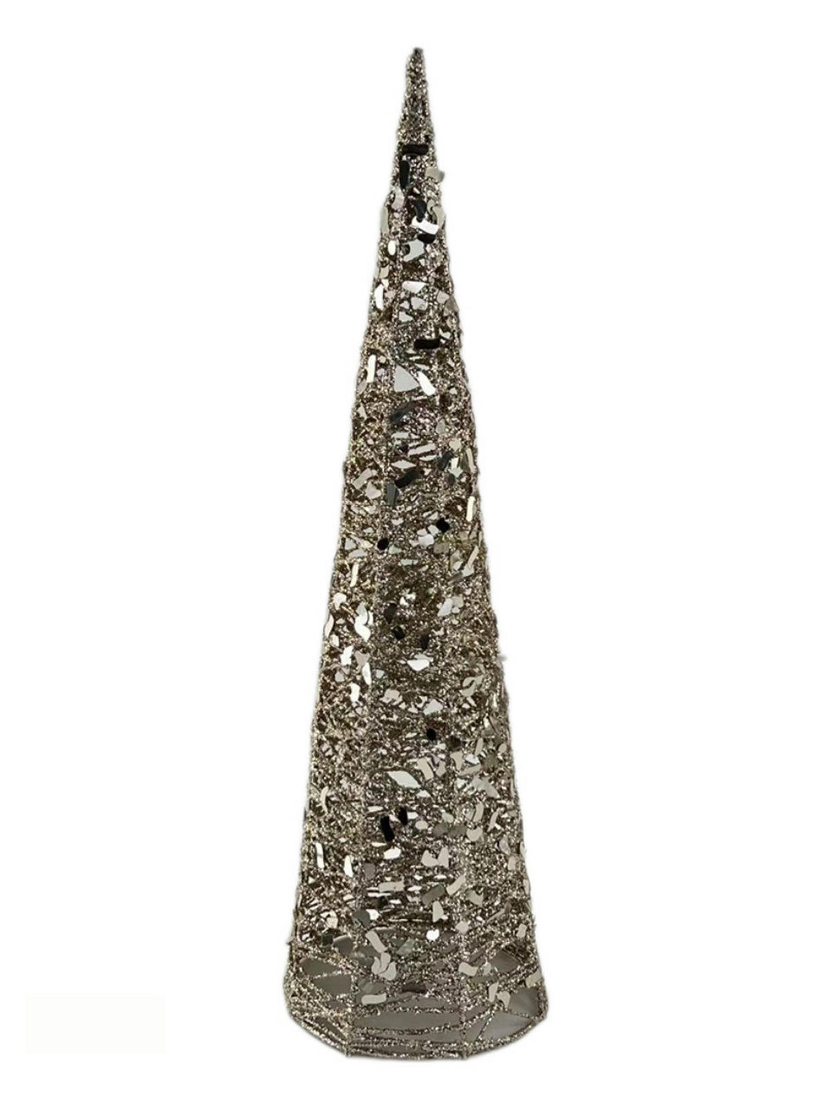 DEKOBAUM  - Champagner, LIFESTYLE, Kunststoff/Metall (13/45cm) - X-Mas
