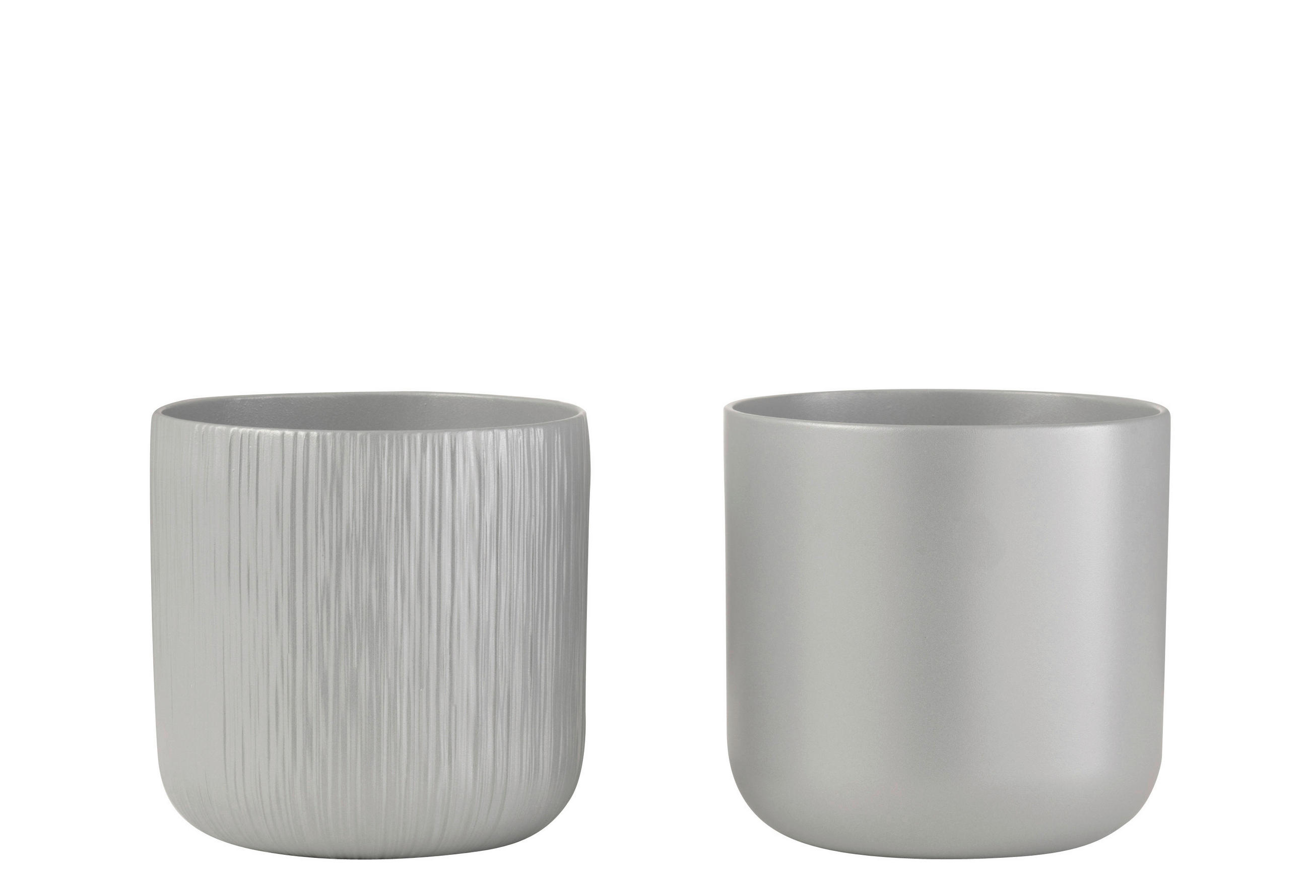 ÜBERTOPF - Grau, Basics, Keramik (20,5/20,5/20cm)
