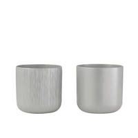 ÜBERTOPF - Grau, Basics, Keramik (20,5/20,5/20cm)