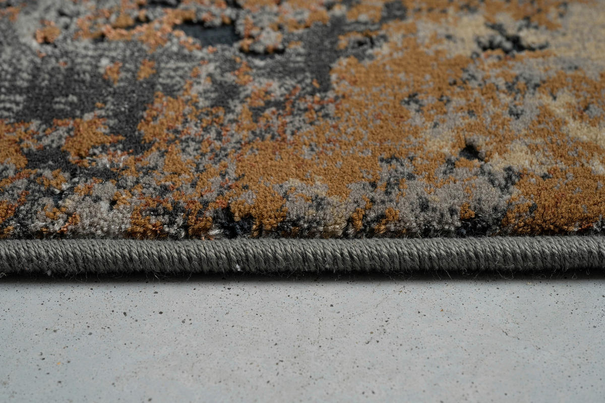 WEBTEPPICH  Wohnzimmer 200/290 cm Canyon Anthrazit, Hellgrau, Rostfarben  - Rostfarben/Anthrazit, Design, Kunststoff/Textil (200/290cm) - Novel