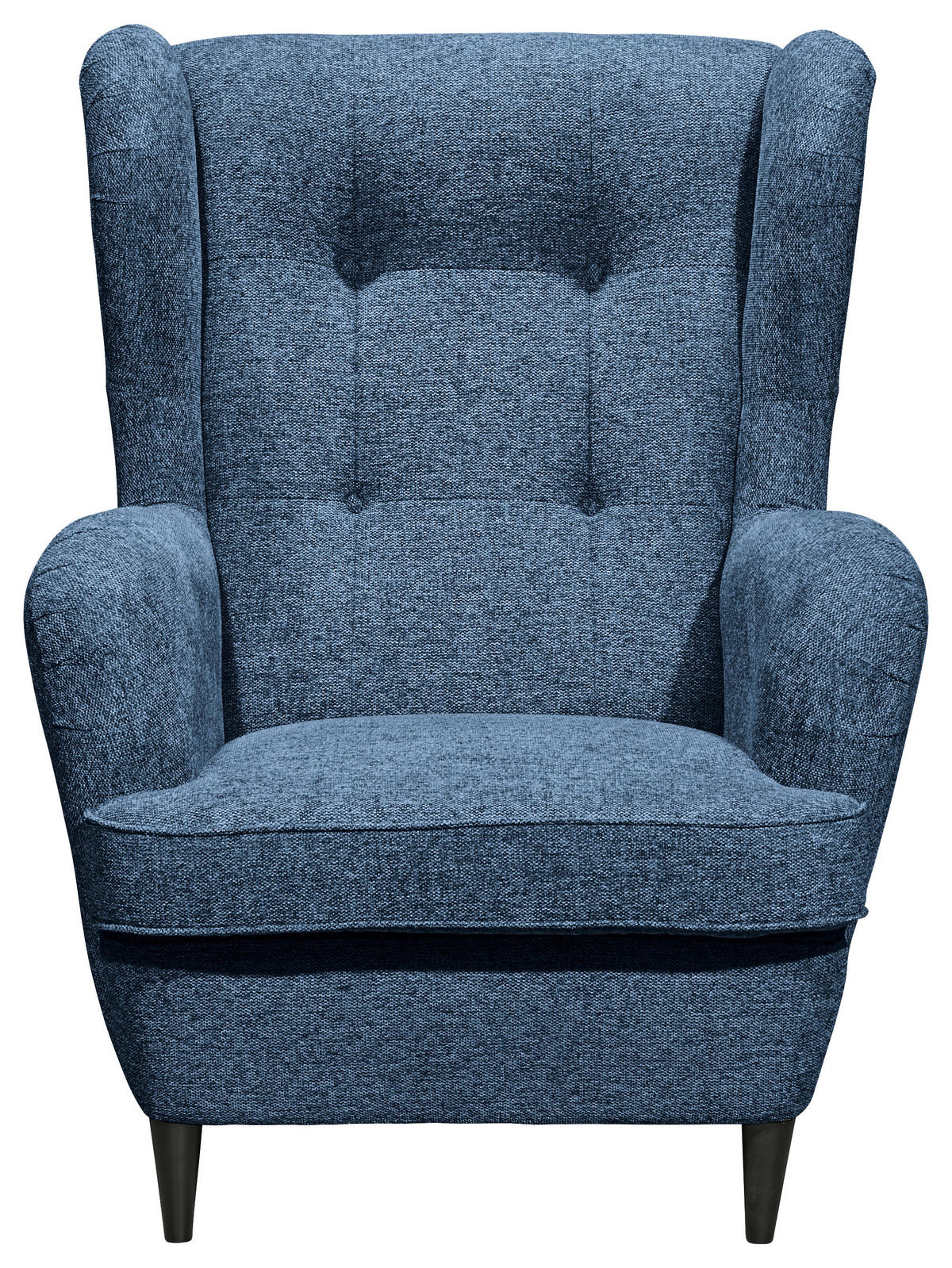 BERŽERA FOTELJA 78/102/98 cm , tamnoplava  - tamnoplava/crna, Osnovno, tekstil/pločasti materijal (78/102/98cm) - Hom`in