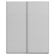 SCHWEBETÜRENSCHRANK  in Grau  - Grau, KONVENTIONELL, Holzwerkstoff/Metall (201/223/68cm) - Novel