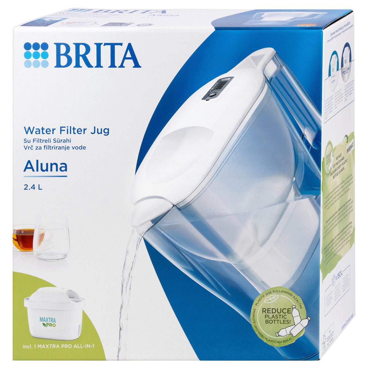 VRČ S FILTEROM ZA VODU         - bijela, Basics, plastika (2,4l) - Brita