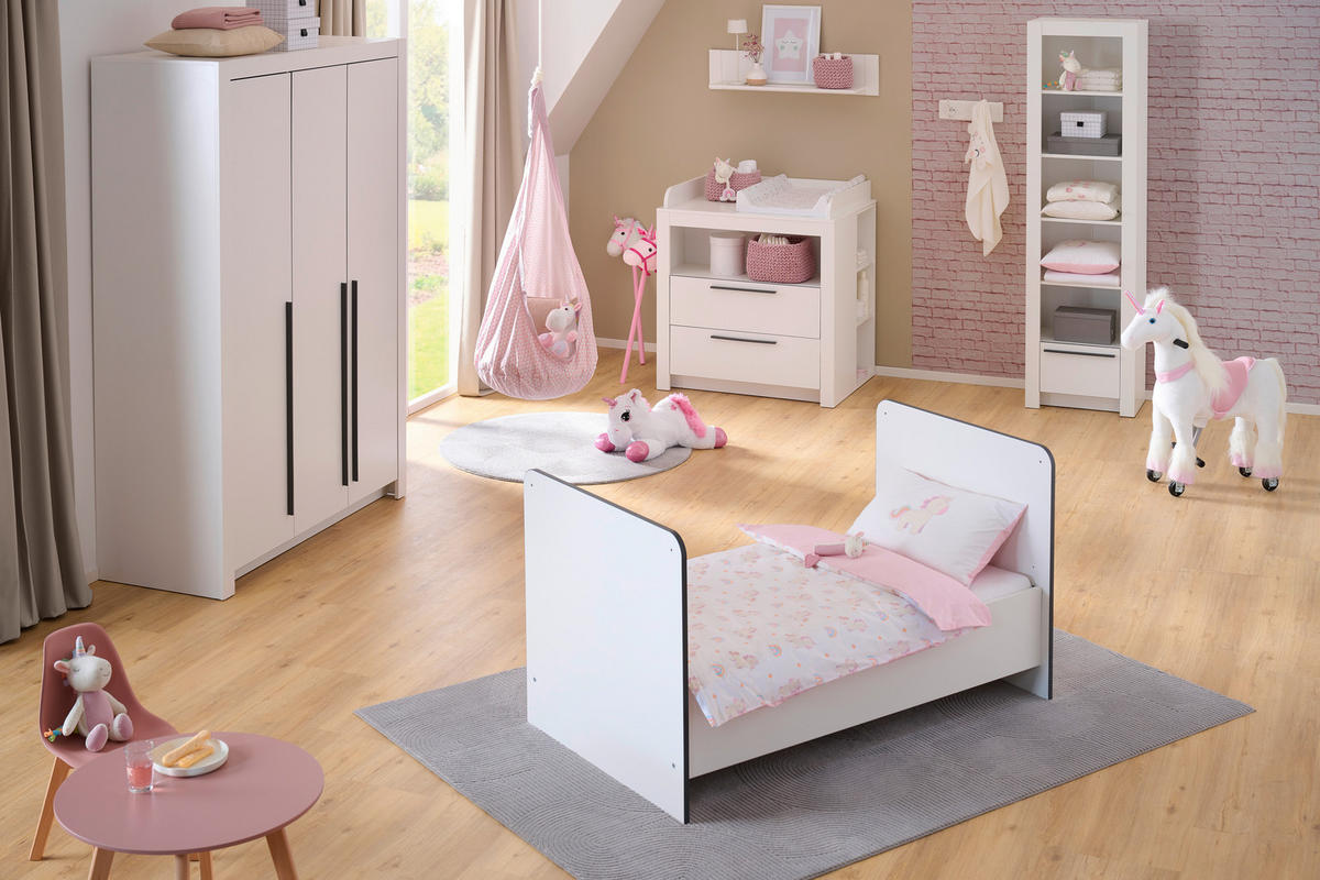 DJEČJI KREVETIĆ  Pulni  - bijela, Basics, drvni materijal/drvo (70/140cm) - My Baby Lou