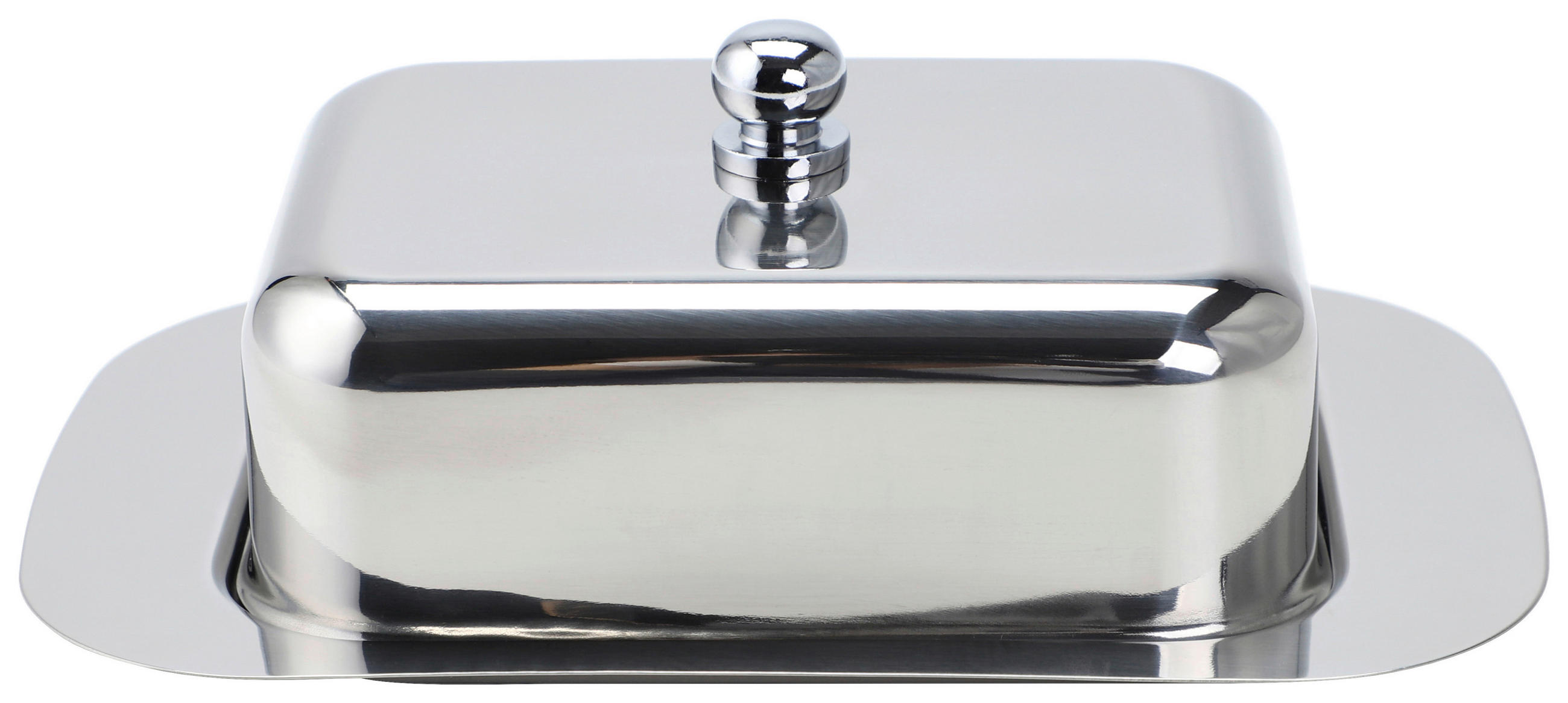 BUTTERDOSE Metall  - Silberfarben, Design, Metall (18,5/12,2/7cm) - Echtwerk