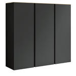 SCHUHSCHRANK 121/111/33 cm  - Eichefarben/Anthrazit, Design, Holzwerkstoff (121/111/33cm) - Moderano