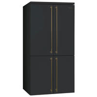 FRENCH-DOOR FQ60CA06  - Anthrazit/Messingfarben, Basics, Metall (91,3/187,5/68,8cm) - SMEG