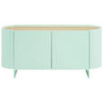 SIDEBOARD 160/75/45 cm  - Eichefarben/Grün, Design, Holz/Holzwerkstoff (160/75/45cm) - Novel