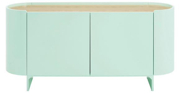 SIDEBOARD 160/75/45 cm  - Eichefarben/Grün, Design, Holz/Holzwerkstoff (160/75/45cm) - Novel