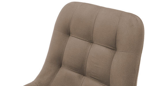 STUHL Flachgewebe Cappuccino - Cappuccino, KONVENTIONELL, Holz/Textil (56/84/63cm) - Carryhome