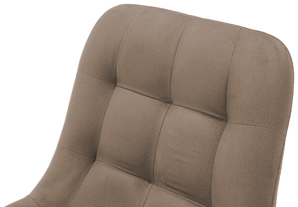 STUHL  in Flachgewebe  - Cappuccino, Konventionell, Holz/Textil (56/84/63cm) - Carryhome
