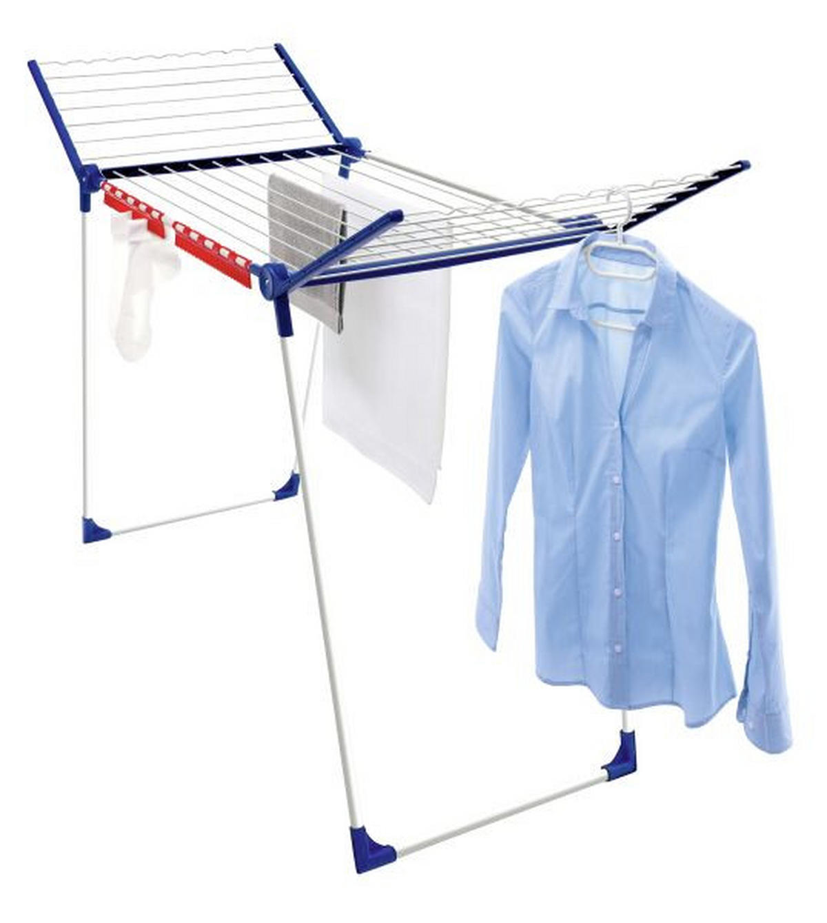 STANDTROCKNER  - Blau/Weiß, Basics (1/1cm) - Leifheit