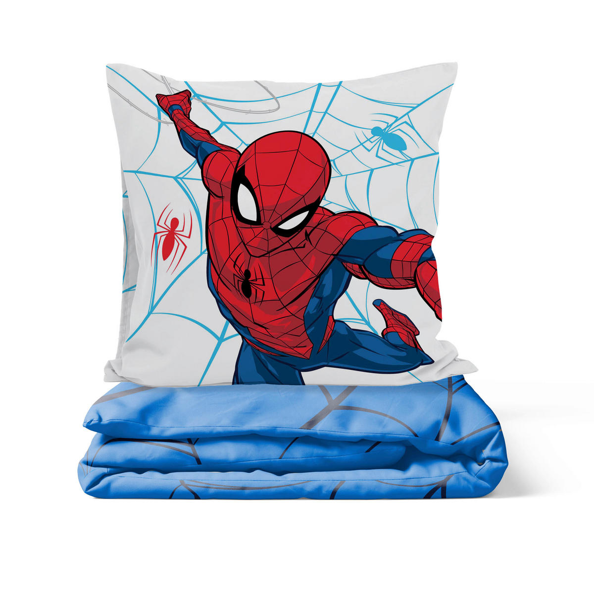 KINDERBETTWÄSCHE Marvel Spider Man 135/200 cm  - Blau, Basics, Textil (135/200cm)