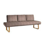 SITZBANK 209/92/78 cm  in Braun, Eichefarben  - Eichefarben/Braun, Design, Holz/Textil (209/92/78cm) - Dieter Knoll