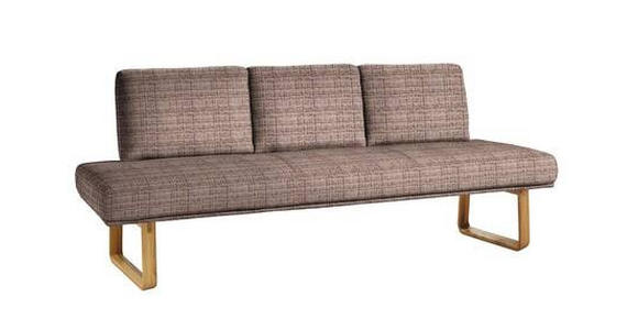 SITZBANK 209/92/78 cm  in Braun, Eichefarben  - Eichefarben/Braun, Design, Holz/Textil (209/92/78cm) - Dieter Knoll