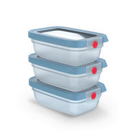 FRISCHHALTEDOSENSET One Click 3-teilig  - Hellblau, Basics, Kunststoff (17,49/11,71/17,63cm) - Emsa