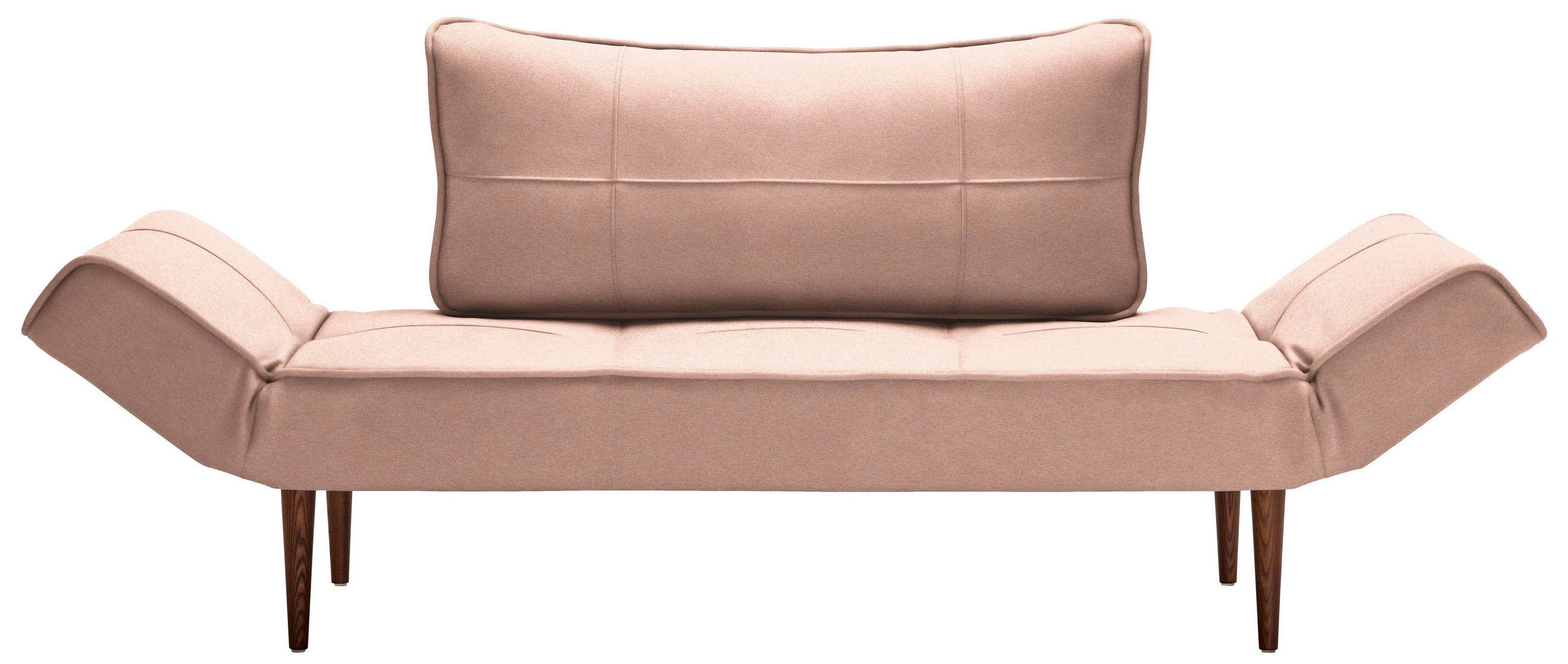 Schlafsofa in Textil Koralle