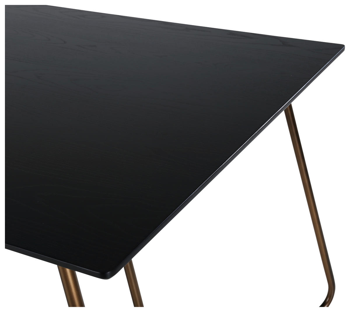 MATBORD i metall, trämaterial 180/90/75 cm   - mässingsfärgad/svart, Design, metall/trämaterial (180/90/75cm) - Livetastic