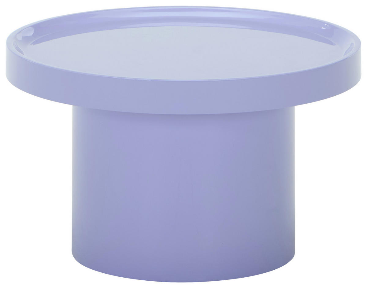 BEISTELLTISCH 50/50/30 cm Lila rund  - Lila, Design, Holzwerkstoff (50/50/30cm) - Novel