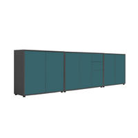 SIDEBOARD  in 263,5/73/33 cm  - Anthrazit/Petrol, MODERN, Holzwerkstoff (263,5/73/33cm) - MID.YOU