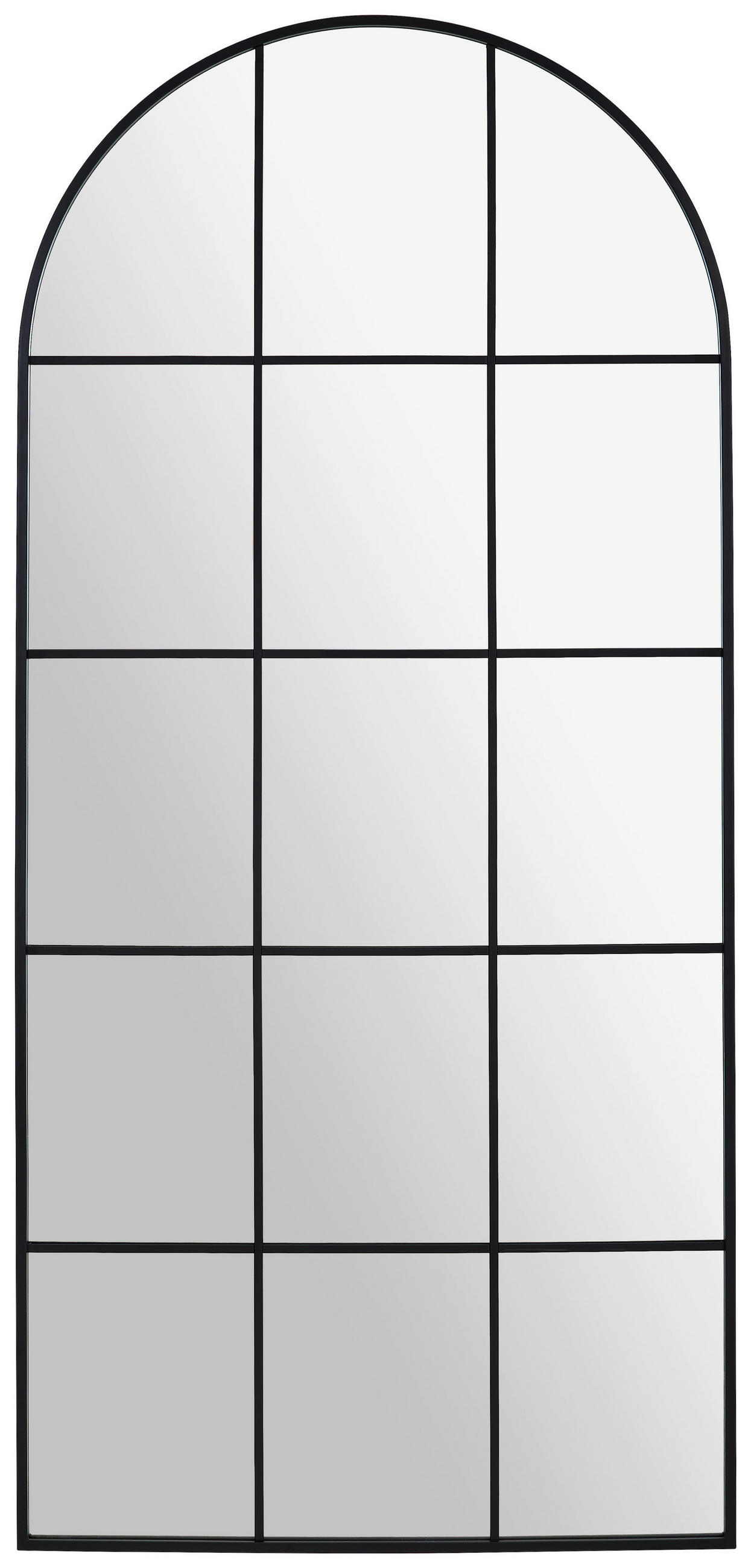 WANDSPIEGEL 65/140/2,5 cm    in Freiform  - Schwarz, Design, Glas/Holzwerkstoff (65/140/2,5cm) - Xora