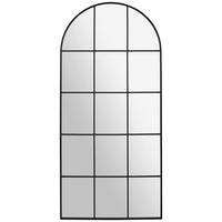 WANDSPIEGEL 65/140/2,5 cm    in Freiform  - Schwarz, Design, Glas/Holzwerkstoff (65/140/2,5cm) - Xora