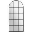 WANDSPIEGEL 65/140/2,5 cm    in Freiform  - Schwarz, Design, Glas/Holzwerkstoff (65/140/2,5cm) - Xora