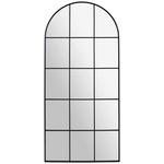 WANDSPIEGEL 65/140/2,5 cm    in Freiform  - Schwarz, Design, Glas/Holzwerkstoff (65/140/2,5cm) - Xora